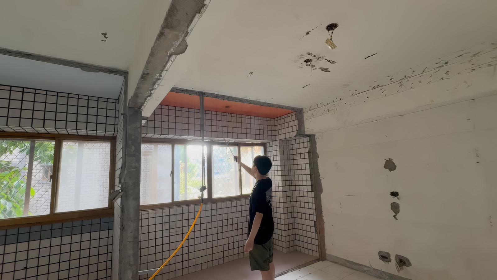 青曦空間設計工地現場拆改與丈量紀錄